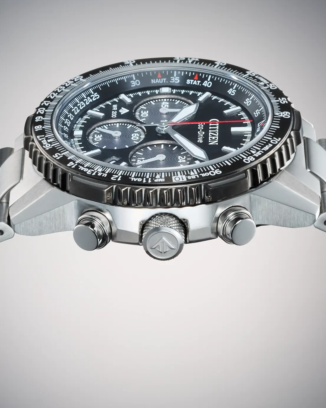 Promaster Navihawk Black Dial Stainless Steel Bracelet CA4664-60E